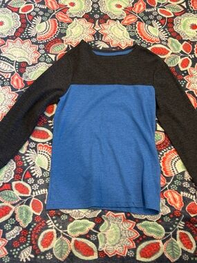 Cat & Jack Blue and Black Long Sleeve Tee